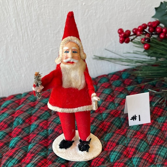 Vintage Belsnickel Santa Claus Standing Figure on Base St. Nicholas MadeJapan #1 - Picture 8 of 13